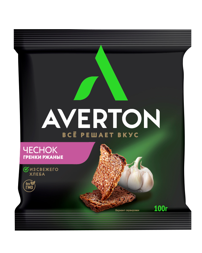 Вкус Ржаные гренки с чесноком 100г