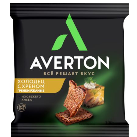 Вкус Гренки ржаные с холодцом и хреном 100г